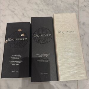 Black Truffle Skincare Set - Black and Cream